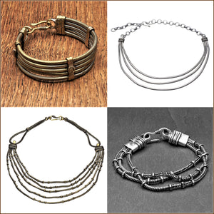 The Sarpa Collection of artisan handmade snake chain jewellery designed by OMishka.