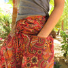 Palm Leaf - Brown Block Print Trouser Jumpsuit