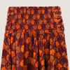 Autumn leaves print 2-in-1 skirt dress designed by OMishka