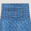 Blue palm frond A-line skirt 2-in-1 dress designed by OMishka