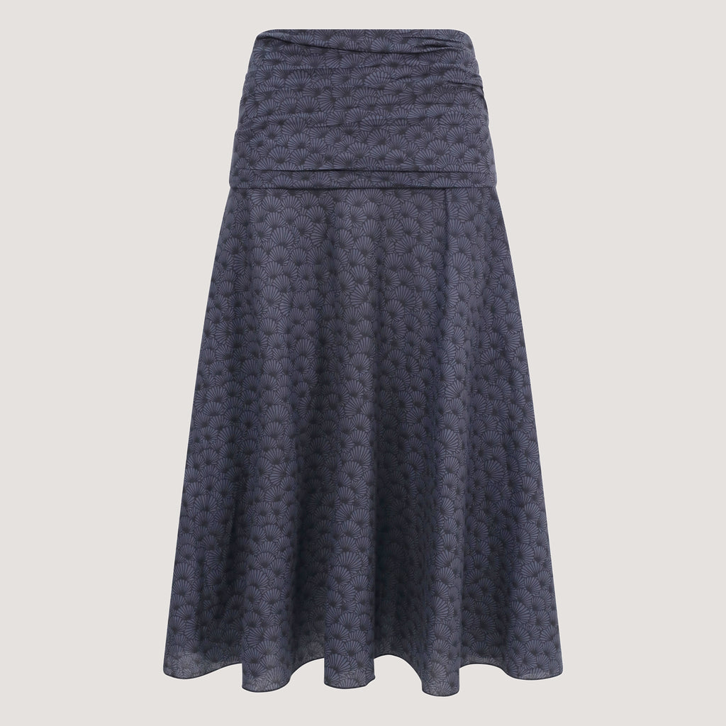 Grey shell 2-in-1 skirt dress designed by OMishka