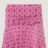 Pink floral print A-line skirt 2-in-1 dress designed by OMishka