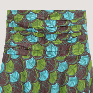 Spring leaf A-line skirt 2-in-1 dress designed by OMishka