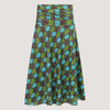 Spring leaves printed 2-in-1 skirt dress designed by OMishka