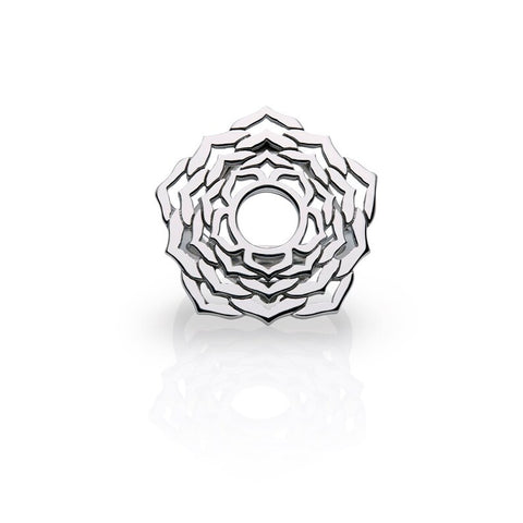 Silver Flower Of Life Ring