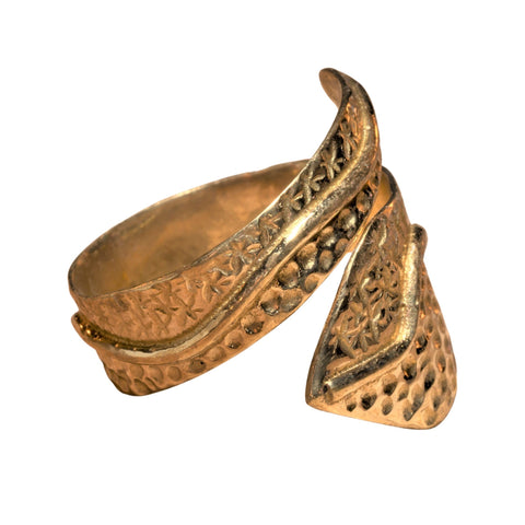 Dainty Pure Brass Seed of Life Ring