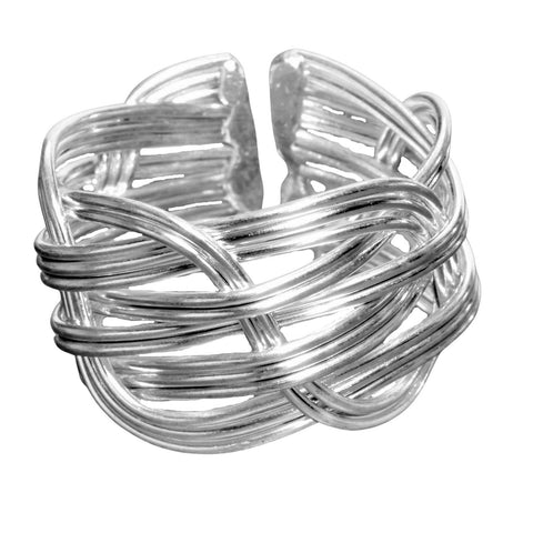 Solar Plexus Chakra Silver Ring