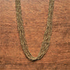 Pure Brass Tribal Spike Collar Necklace