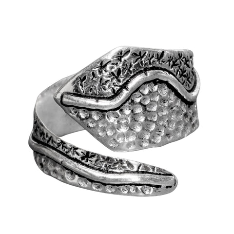 Silver Sri Yantra Mandala Ring