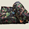 Floral Patchwork Kantha Bed Cover & Throw - 20