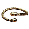 Multi Wave Pure Brass Bracelet Cuff