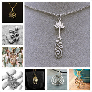 Artisan handcrafted pendant collection designed by OMishka.