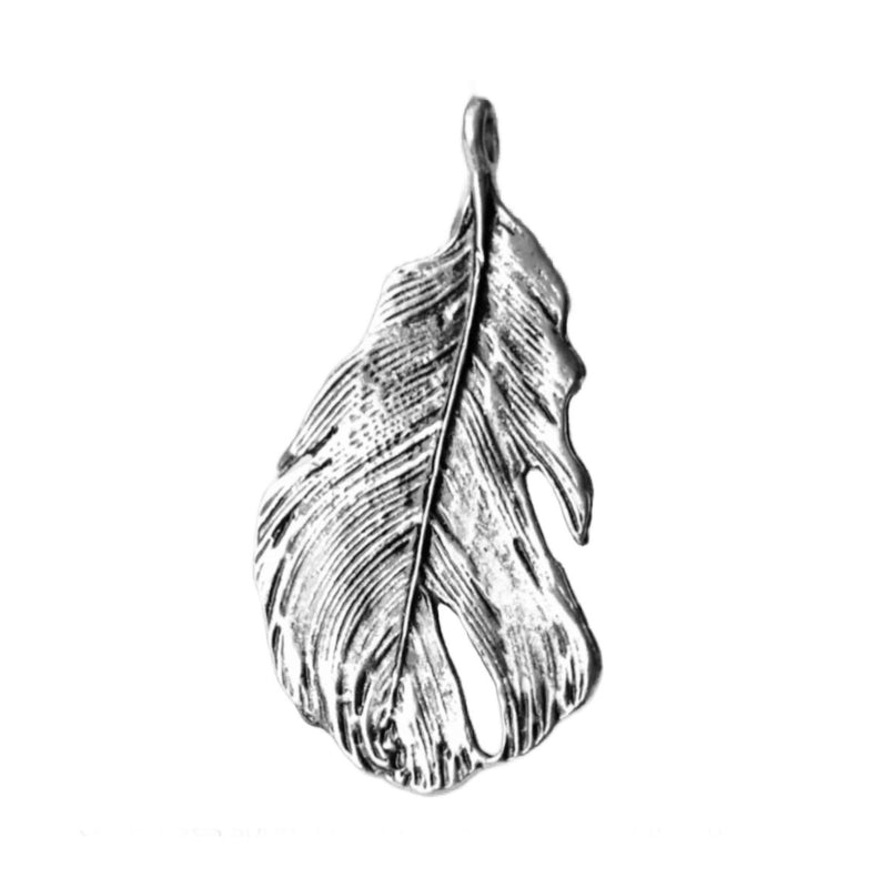 Angel feather pendant necklace.