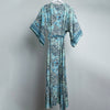 Blue Lagoon Bloom Maxi Kimono