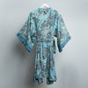 Blue Lagoon Bloom Midi Kimono