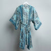 Blue Lagoon Bloom Midi Kimono