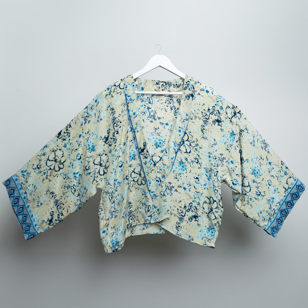 Blue Vanilla Spice Kimono Jacket