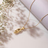 Pure brass buddha hand pendant.