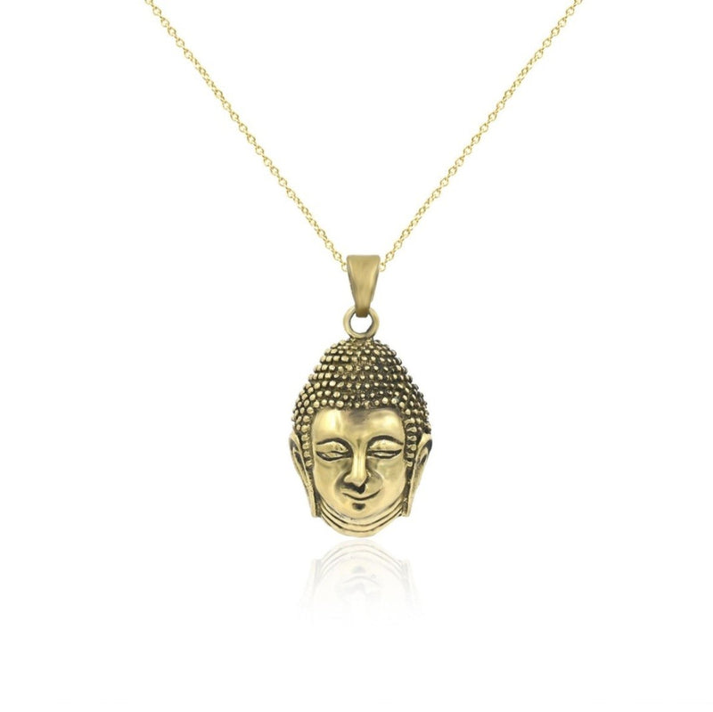 Brass Buddha head pendant