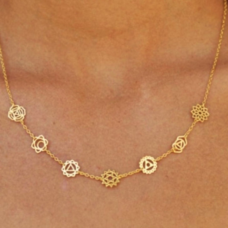 Pure Brass Chakra Balancing Scoop Necklace