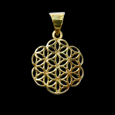 Pure Brass Seed of Life Pendant