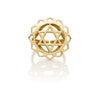 Smooth Pure Brass Swirl Wrap Ring