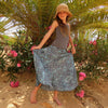 Gypsy Blue Sari Skirt Dress