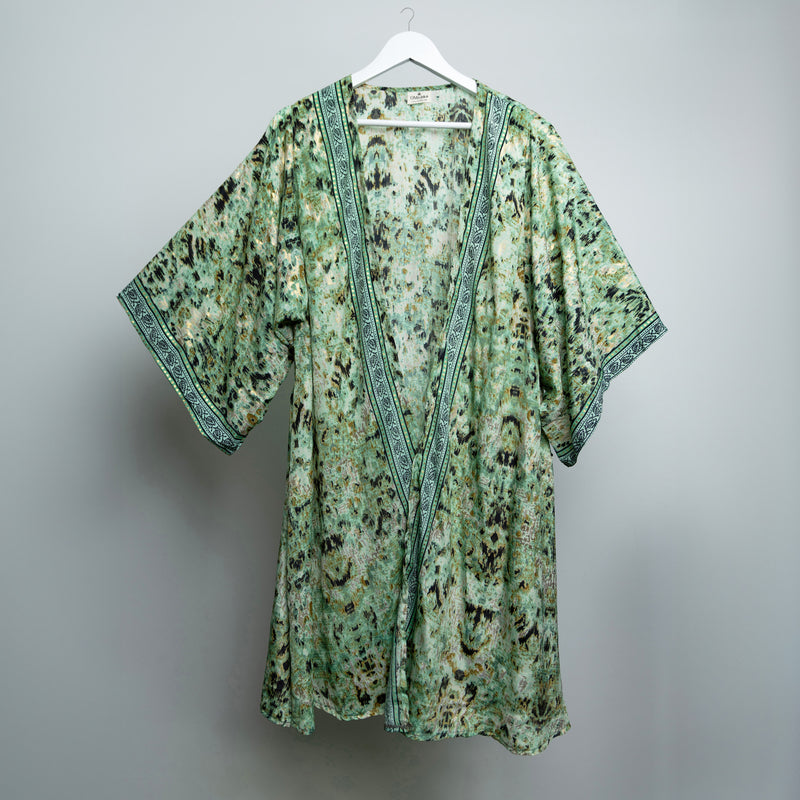 Sea Moss Gold Midi Kimono