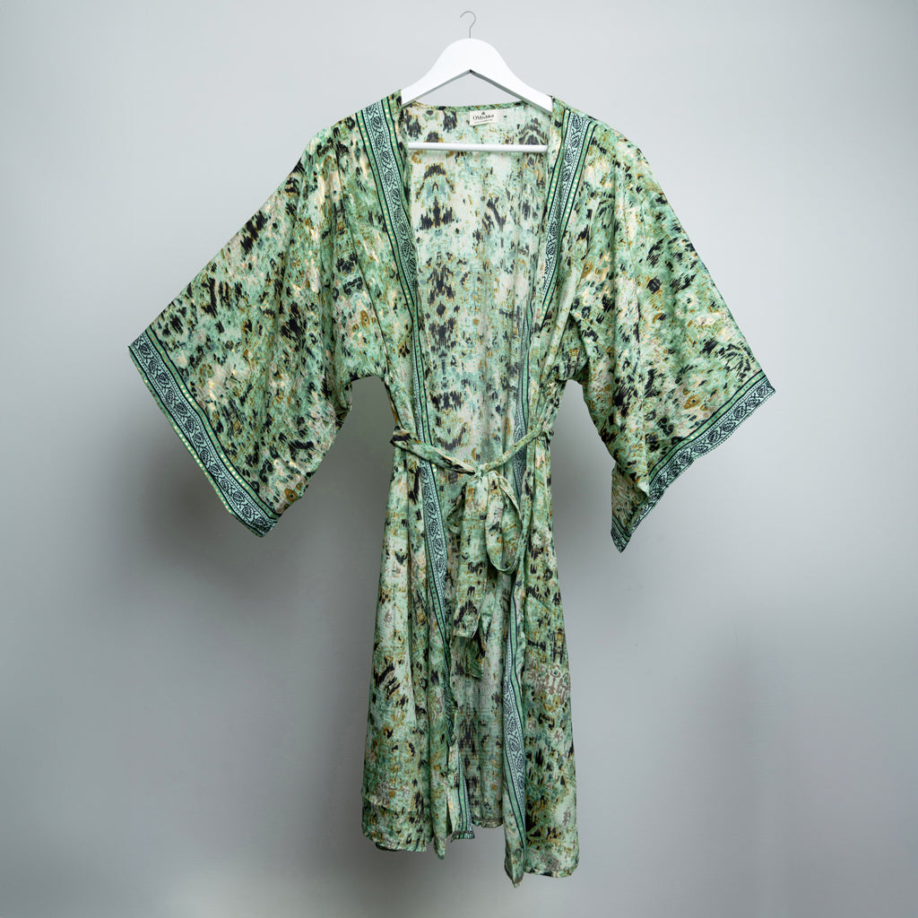 Sea Moss Gold Midi Kimono