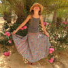 Jolly Jungle - Natural Block Print Skirt Dress