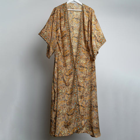 Sea Moss Gold Maxi Kimono