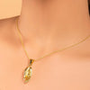 Brass Lord Buddha hand pendant.