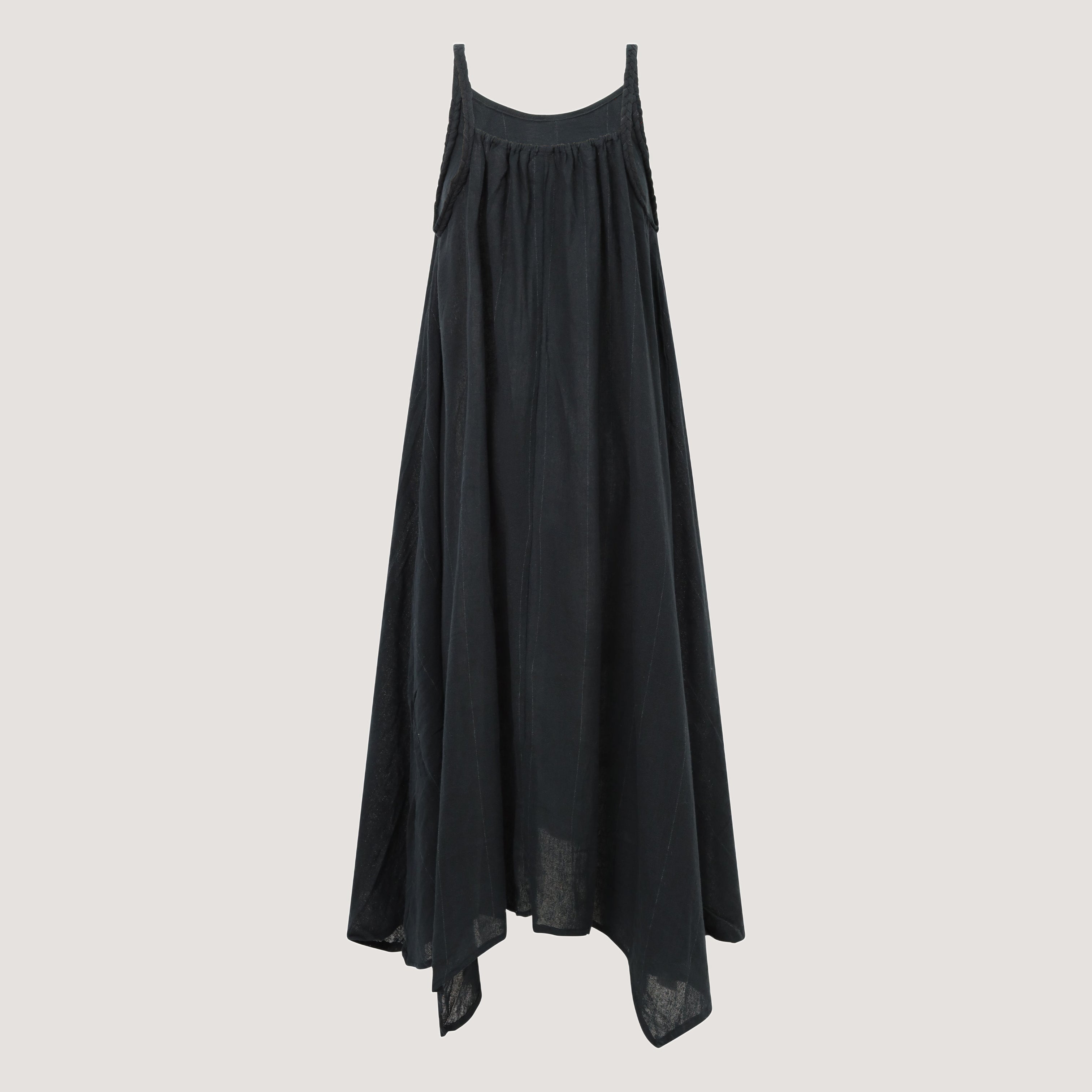 hanky hem maxi dress Black Linen Hanky Hem Maxi Dress Designed by OMishka