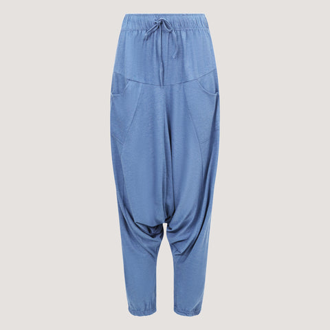 Grey Geometric Harem Trousers 2-in-1 Jumpsuit