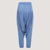 Light blue super-soft jersey bamboo harem pants designed by OMishka