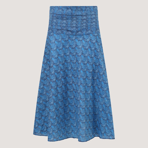 Brown Flower of Life 2-in-1 Skirt Dress