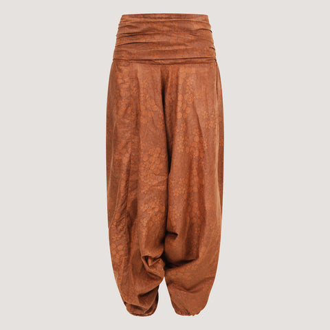Green Geo Print Harem Trousers 2-in-1 Jumpsuit