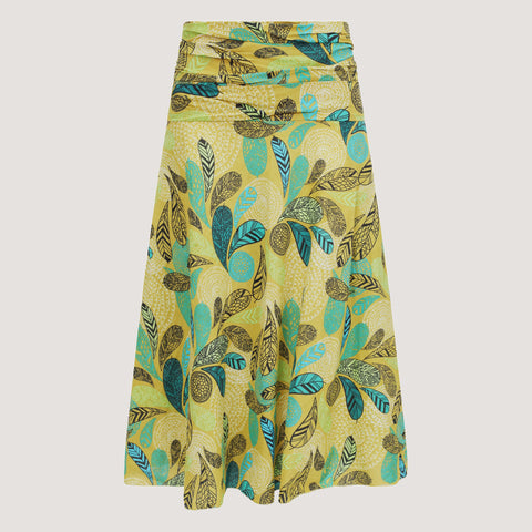 Green Ecru Floral 2-in-1 Skirt Dress