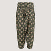 Brown Floral Print Harem Trousers 2-in-1 Jumpsuit