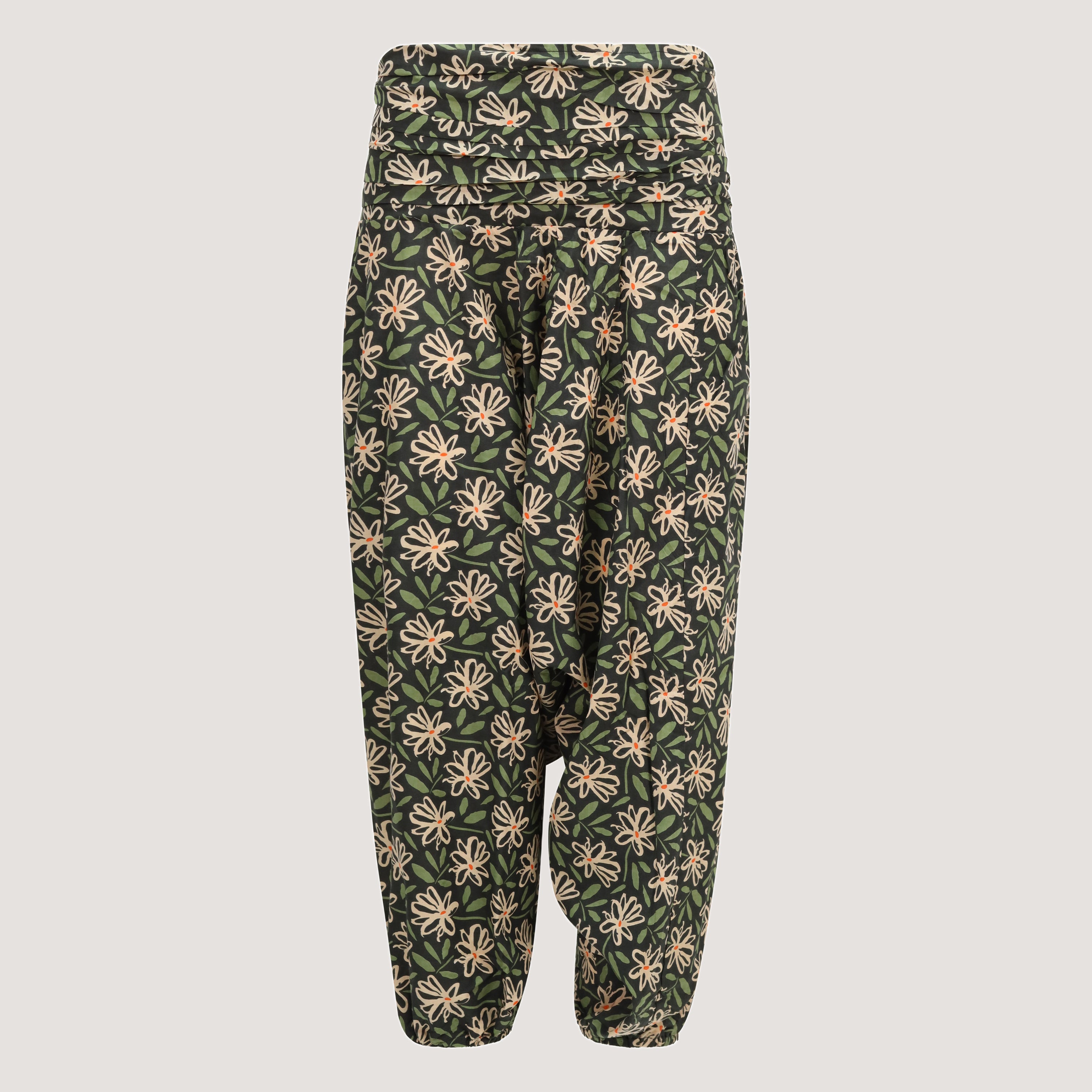 Floral harem trousers hotsell