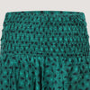 Green palm print 2-in-1 harem pants jumpsuit designed by OMishka