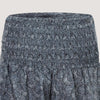 Grey palm frond print 2-in-1 harem pants jumpsuit designed by OMishka