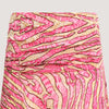 Pink and gold animal print, recycled Indian sari silk, A-line skirt 2-in-1 dress designed by OMishka