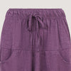 Purple super-soft bamboo harem trousers designed by OMishka