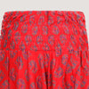 Red birch leaf print 2-in-1 harem pants jumpsuit designed by OMishka