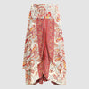 Pink & Gold Animal Print Silk 2-in-1 Skirt Dress