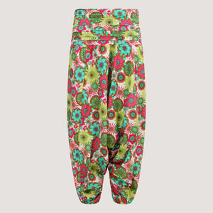 Retro floral harem trousers 2-in-1 jumpsuit designed by OMishka