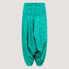 Blue Palm Frond Harem Trousers 2-in-1 Jumpsuit