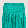 Teal palm leaf print 2-in-1 harem pants jumpsuit designed by OMishka