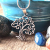 Open tree of life pendant necklace.